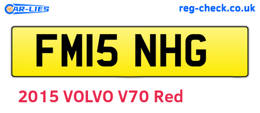 FM15NHG are the vehicle registration plates.