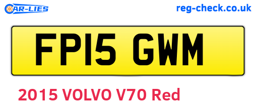FP15GWM are the vehicle registration plates.