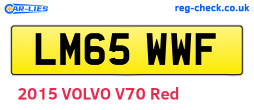 LM65WWF are the vehicle registration plates.