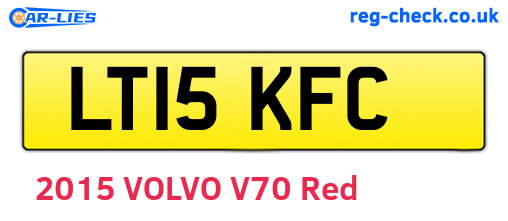 LT15KFC are the vehicle registration plates.