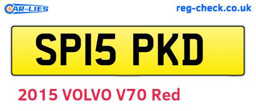 SP15PKD are the vehicle registration plates.