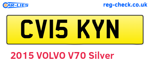 CV15KYN are the vehicle registration plates.