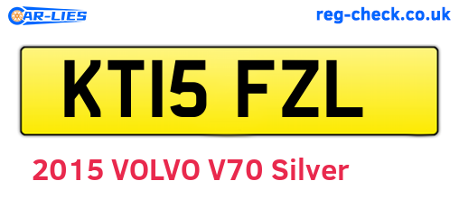 KT15FZL are the vehicle registration plates.