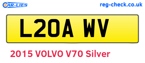 L20AWV are the vehicle registration plates.