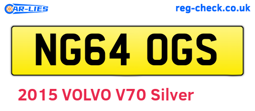 NG64OGS are the vehicle registration plates.