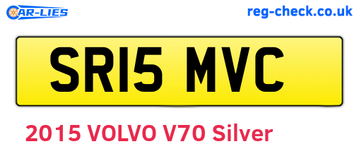 SR15MVC are the vehicle registration plates.