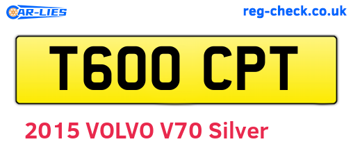 T600CPT are the vehicle registration plates.