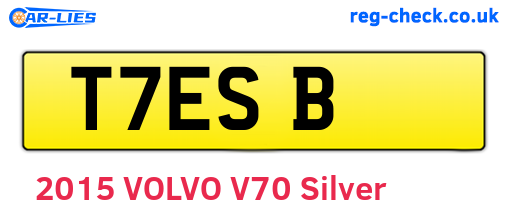 T7ESB are the vehicle registration plates.