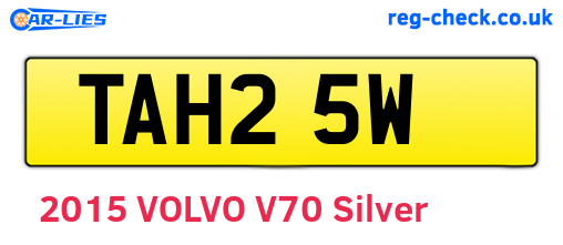 TAH25W are the vehicle registration plates.