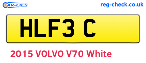 HLF3C are the vehicle registration plates.