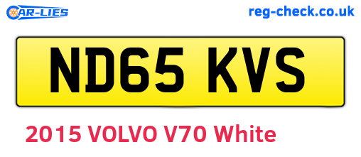 ND65KVS are the vehicle registration plates.