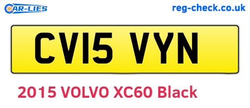 CV15VYN are the vehicle registration plates.