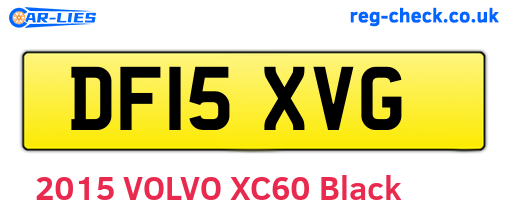 DF15XVG are the vehicle registration plates.
