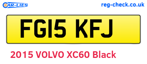 FG15KFJ are the vehicle registration plates.