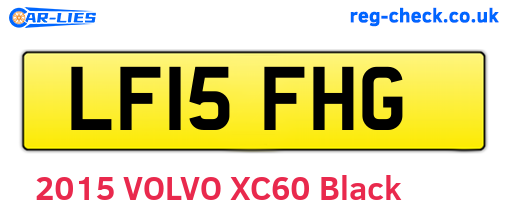 LF15FHG are the vehicle registration plates.