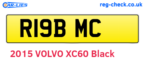 R19BMC are the vehicle registration plates.
