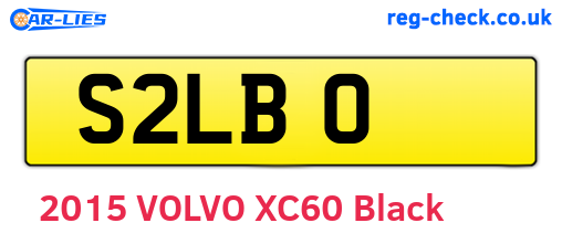 S2LBO are the vehicle registration plates.