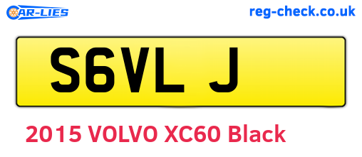 S6VLJ are the vehicle registration plates.