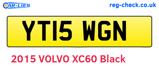 YT15WGN are the vehicle registration plates.