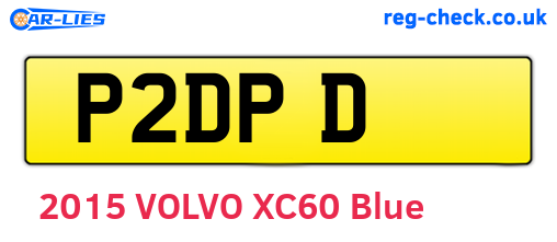 P2DPD are the vehicle registration plates.