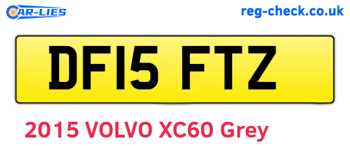 DF15FTZ are the vehicle registration plates.
