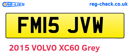 FM15JVW are the vehicle registration plates.