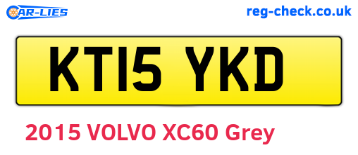 KT15YKD are the vehicle registration plates.