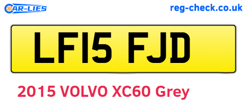 LF15FJD are the vehicle registration plates.