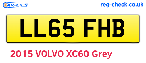 LL65FHB are the vehicle registration plates.