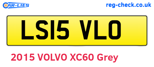 LS15VLO are the vehicle registration plates.