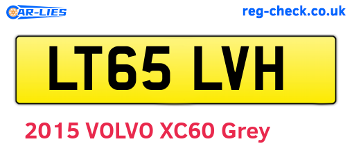 LT65LVH are the vehicle registration plates.