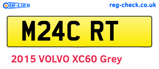 M24CRT are the vehicle registration plates.