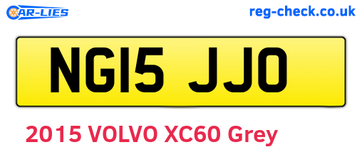 NG15JJO are the vehicle registration plates.