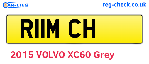 R11MCH are the vehicle registration plates.