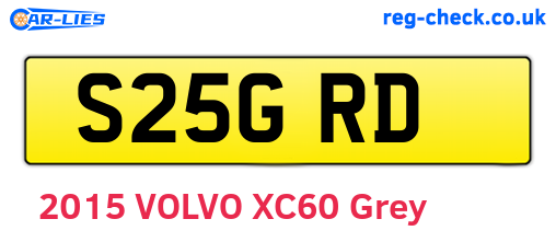 S25GRD are the vehicle registration plates.