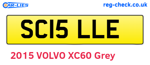 SC15LLE are the vehicle registration plates.