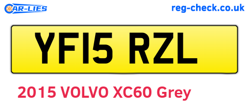 YF15RZL are the vehicle registration plates.