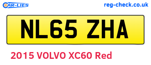NL65ZHA are the vehicle registration plates.