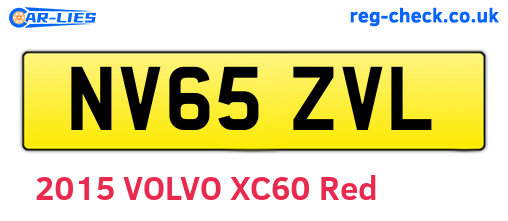 NV65ZVL are the vehicle registration plates.