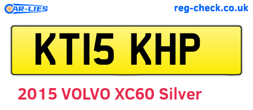KT15KHP are the vehicle registration plates.