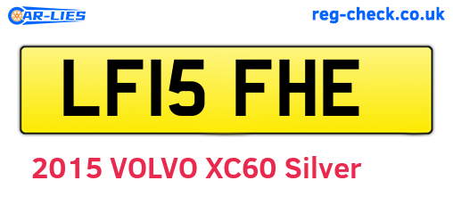 LF15FHE are the vehicle registration plates.