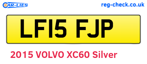 LF15FJP are the vehicle registration plates.