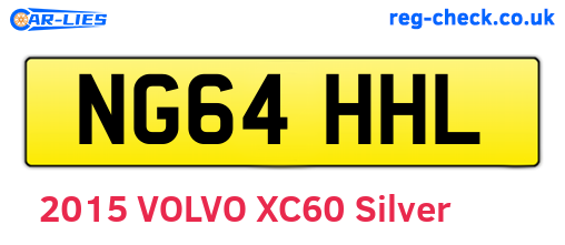 NG64HHL are the vehicle registration plates.