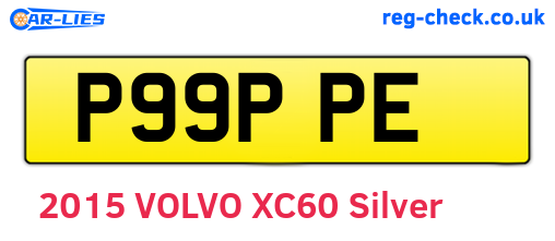 P99PPE are the vehicle registration plates.
