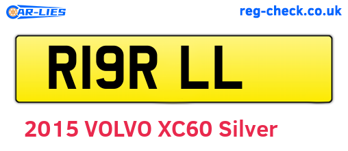 R19RLL are the vehicle registration plates.