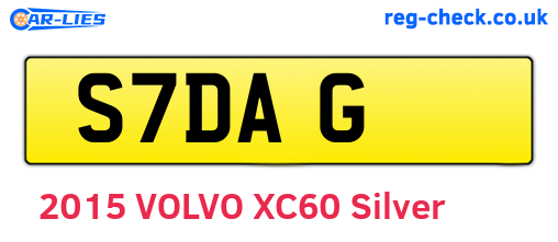 S7DAG are the vehicle registration plates.