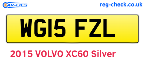 WG15FZL are the vehicle registration plates.