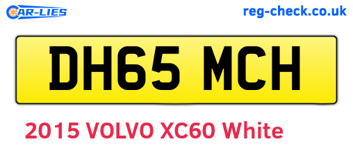 DH65MCH are the vehicle registration plates.