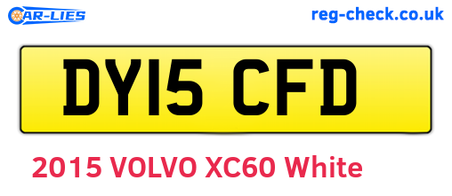 DY15CFD are the vehicle registration plates.