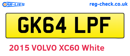 GK64LPF are the vehicle registration plates.